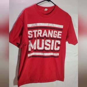 Strange music band tee